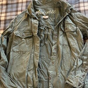 Madewell Olive Green Utility Shirt